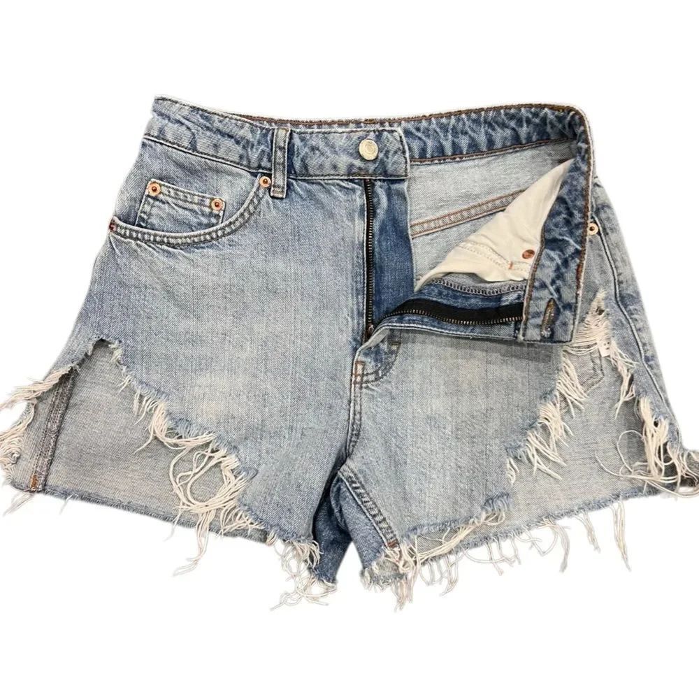 Topshop denim a-line shorts Vintage Rip jeans Size 4